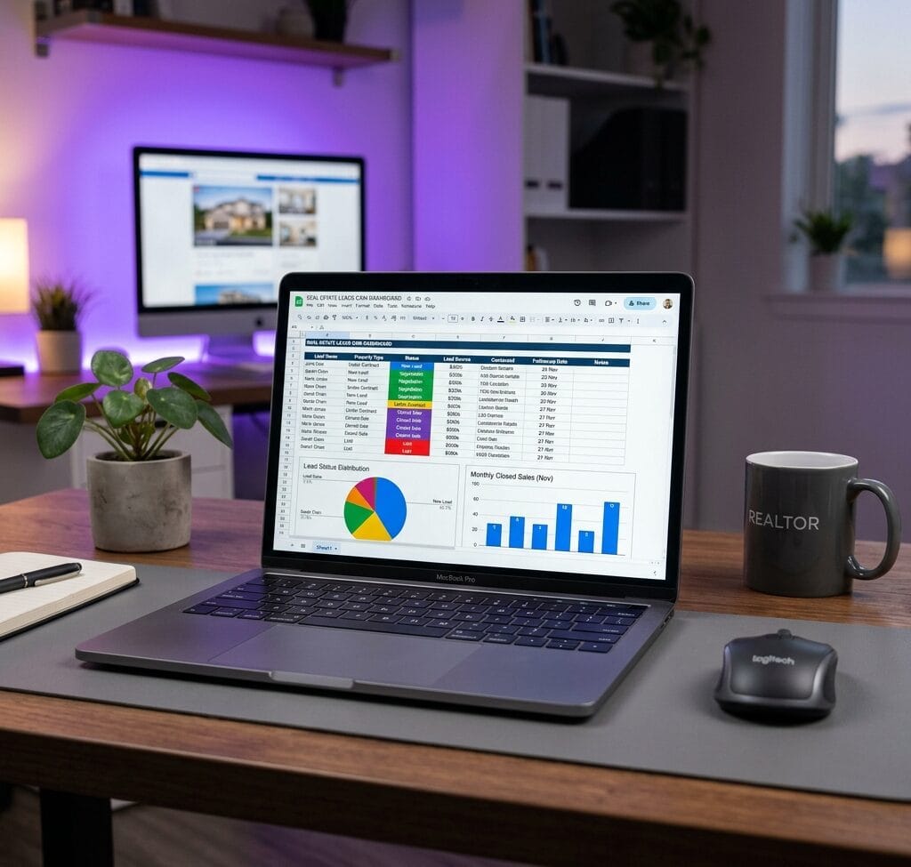 Google Sheets CRM dashboard for lead management — Rushanet