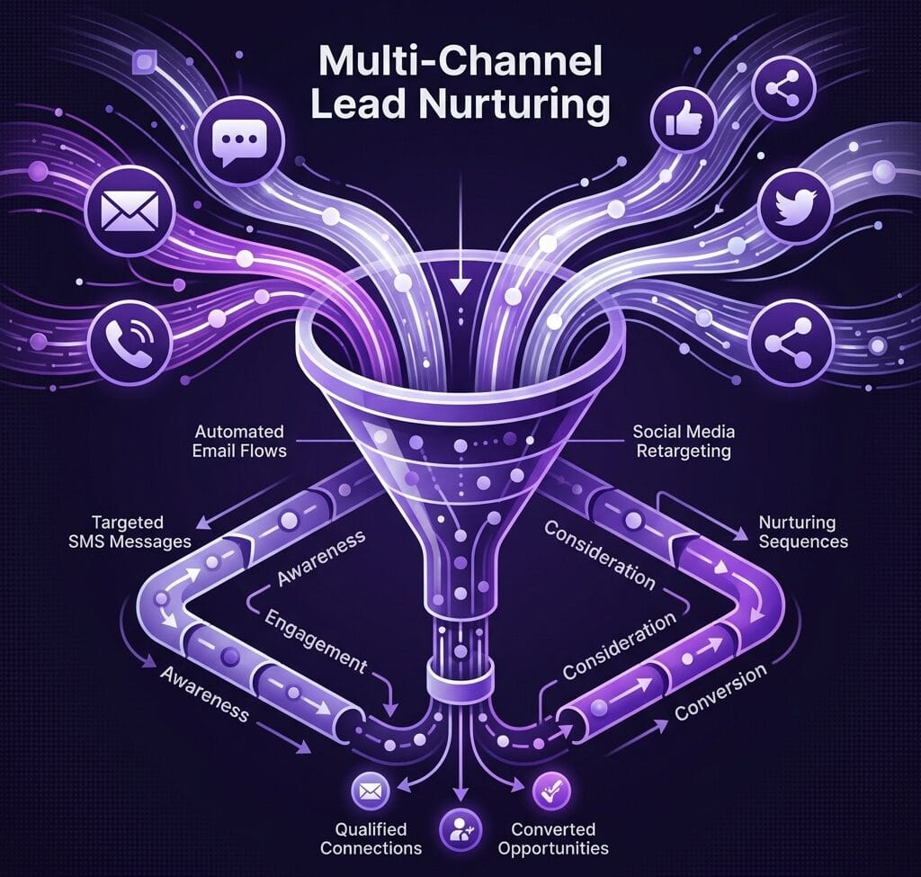 Multi-channel lead nurturing automation — Rushanet Montreal