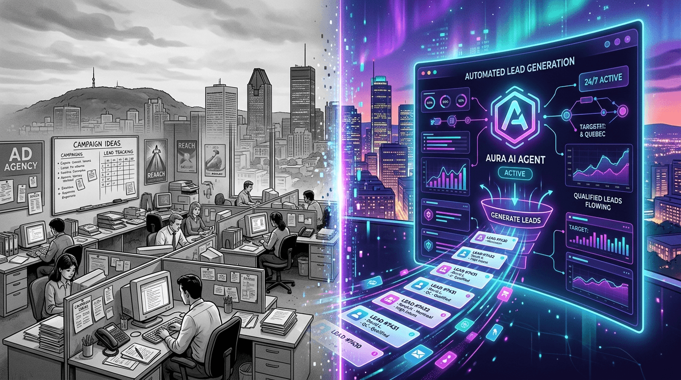 AI agents replacing traditional marketing agencies for Montreal businesses
