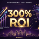 Case study showing 300 percent ROI from AI SEO for a Montreal business