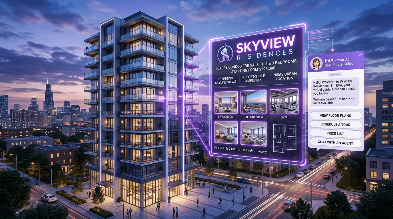 Montreal real estate agent using AI SEO to generate more leads
