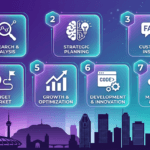 Top 7 AI SEO strategies for local businesses in Montreal infographic